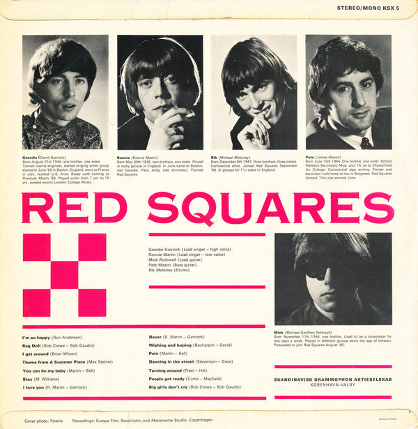 The Red Squares : Red Squares (LP, Album)