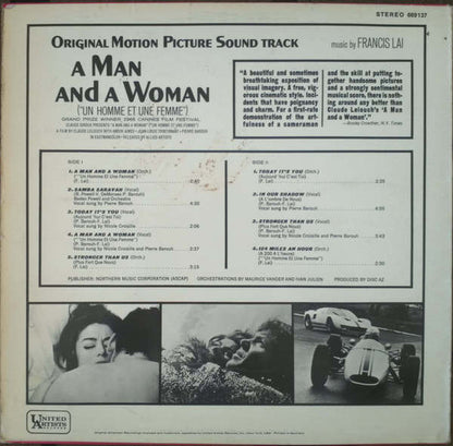 Francis Lai : A Man And A Woman (Original Motion Picture Soundtrack) (LP, Album)