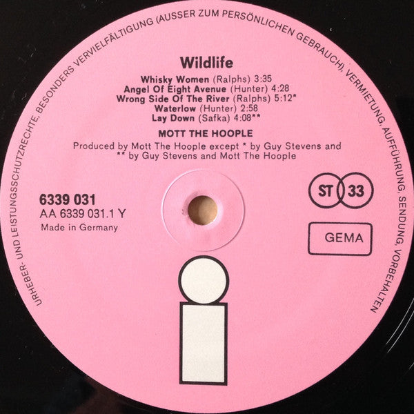 Mott The Hoople : Wildlife (LP, Album)