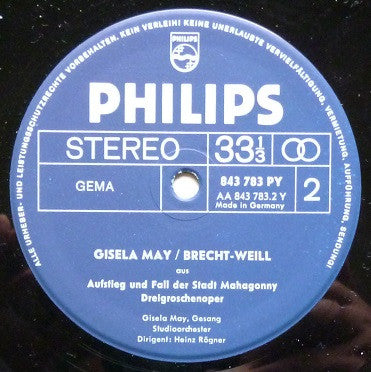 Gisela May : Brecht / Weill (LP, Album, RE)