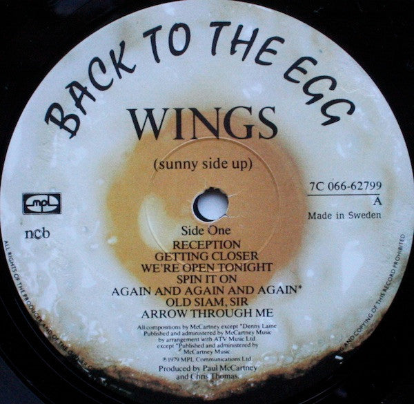 Wings (2) : Back To The Egg (LP, Album)