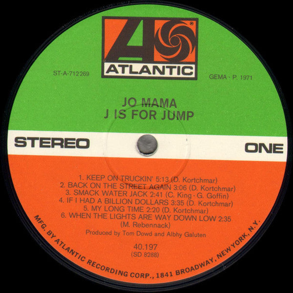 Jo Mama : J Is For Jump (LP, Album)