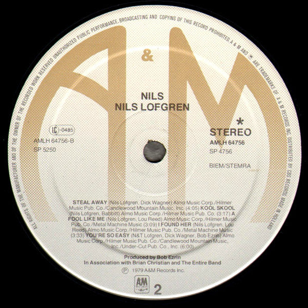 Nils Lofgren : Nils (LP, Album)