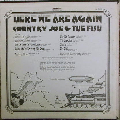 Country Joe And The Fish : Here We Are Again (LP, Album, San)