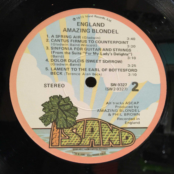 Amazing Blondel : England (LP, Album, Win)