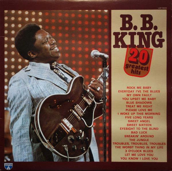 B.B. King : 20 Greatest Hits (LP, Comp)