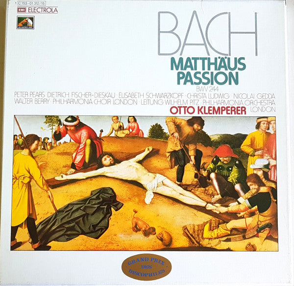 Johann Sebastian Bach, Otto Klemperer & Philharmonia Orchestra : Matthäus Passion (Box, Album + 4xLP, RE)