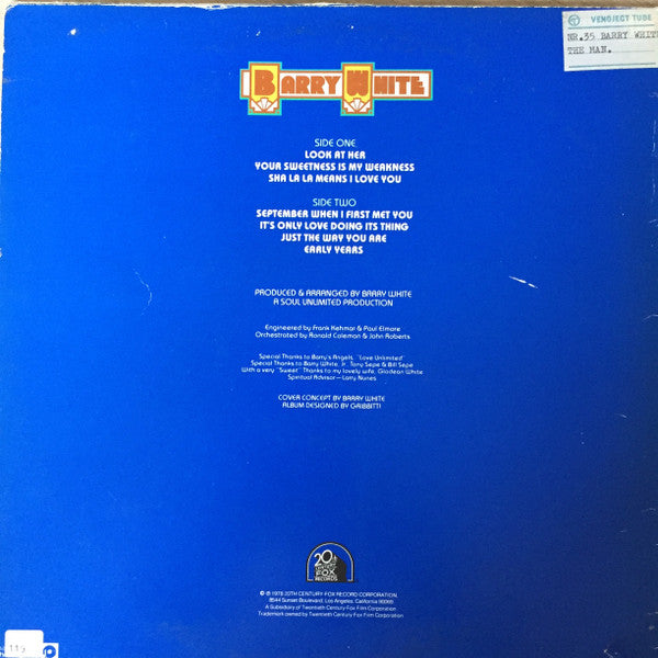 Barry White : The Man (LP, Album)