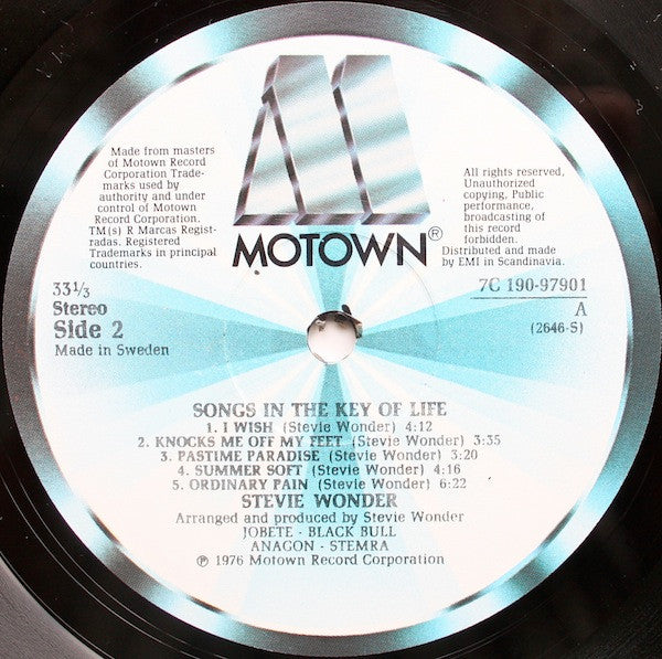 Stevie Wonder : Songs In The Key Of Life (2xLP, Album + 7", Bon)