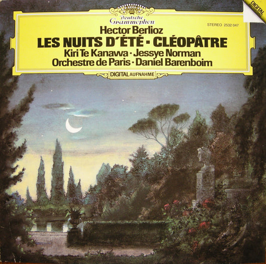 Hector Berlioz - Kiri Te Kanawa ▪ Jessye Norman, Orchestre De Paris ▪ Daniel Barenboim : Nuits D'été ▪ La Mort De Cléopâtre (LP)