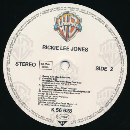 Rickie Lee Jones : Rickie Lee Jones (LP, Album, RE)