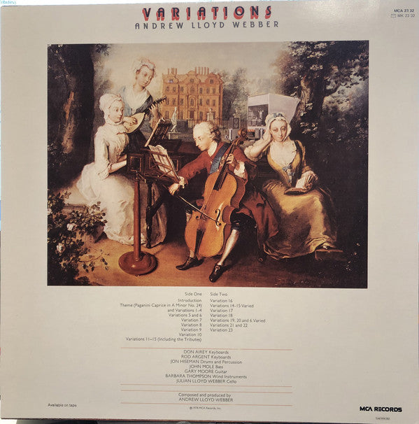 Andrew Lloyd Webber : Variations (LP, Album)