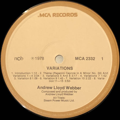 Andrew Lloyd Webber : Variations (LP, Album)