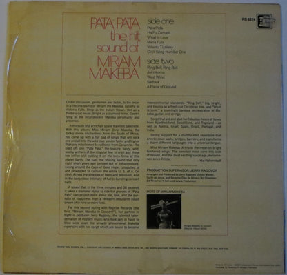 Miriam Makeba : Pata Pata - The Hit Sound Of Miriam Makeba (LP, Album, RE)