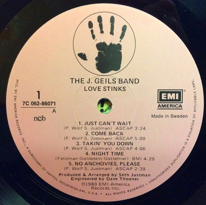 The J. Geils Band : Love Stinks (LP, Album)