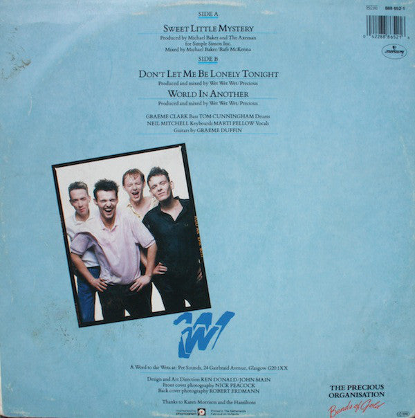 Wet Wet Wet : Sweet Little Mystery (12", EP)