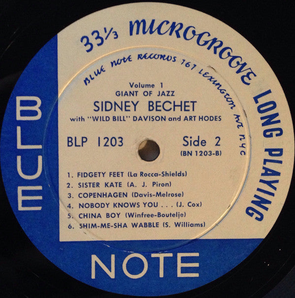 Sidney Bechet With Wild Bill Davison And Art Hodes : Giant Of Jazz (Volume 1) (LP, Album, Mono)