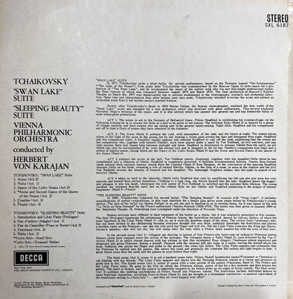 Pyotr Ilyich Tchaikovsky, Herbert Von Karajan : Wiener Philharmoniker : Swan Lake & Sleeping Beauty Suites (LP)