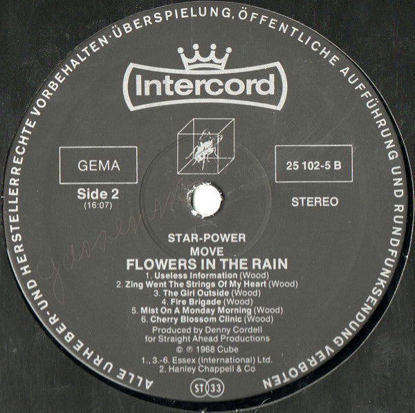 The Move : Flowers In The Rain (LP, Album, RE)