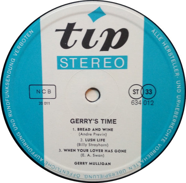 Gerry Mulligan : Gerry's Time (LP, Comp)