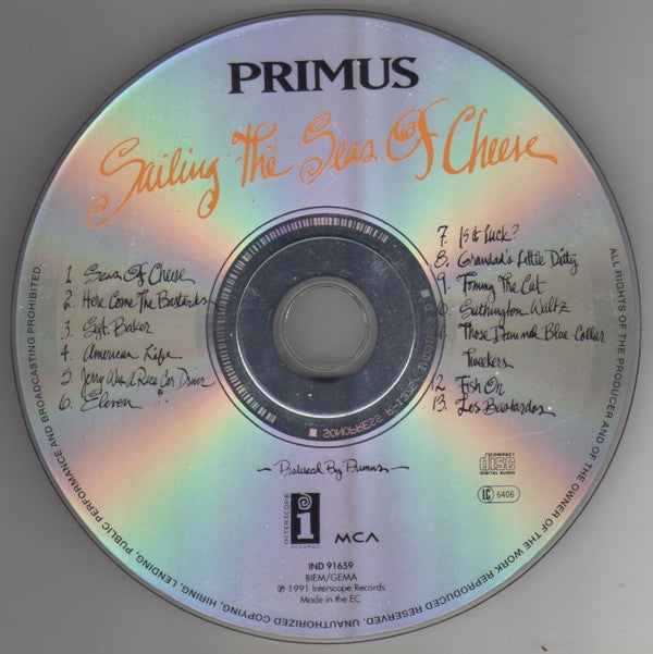 Primus : Sailing The Seas Of Cheese (CD, Album, RE)