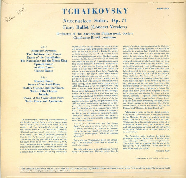 Pyotr Ilyich Tchaikovsky : The Nutcracker, Fairy Ballet In 2 Acts (Concert Version) (LP, Ste)