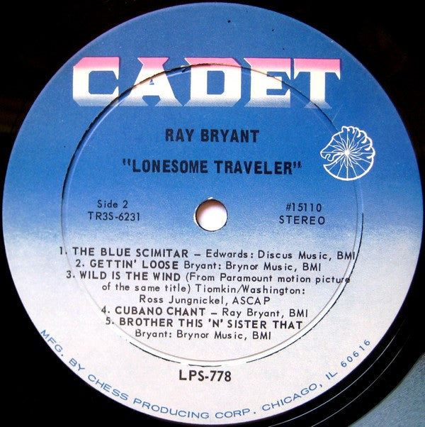 Ray Bryant : Lonesome Traveler (LP, Album)