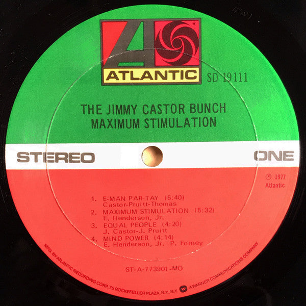 The Jimmy Castor Bunch : Maximum Stimulation (LP, Album, MO )