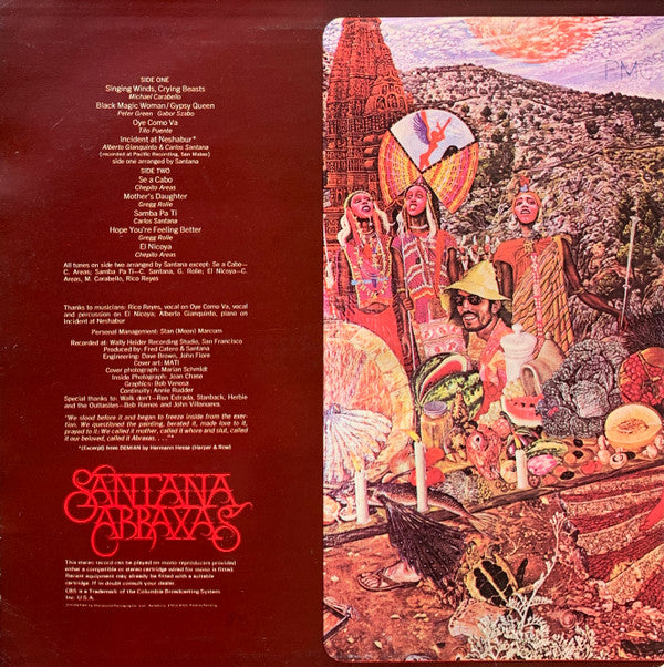 Santana : Abraxas (LP, Album)