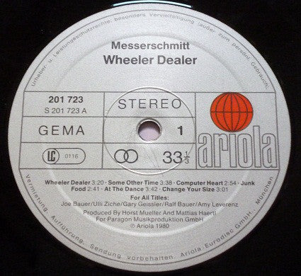 Messerschmitt (3) : Wheeler Dealer (LP, Album)