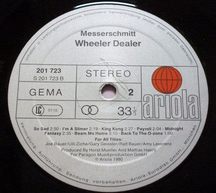 Messerschmitt (3) : Wheeler Dealer (LP, Album)