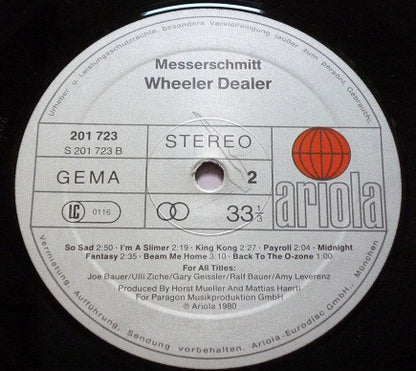 Messerschmitt (3) : Wheeler Dealer (LP, Album)