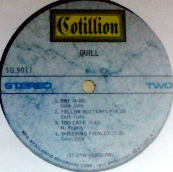 Quill (2) : Quill (LP, Album, Pre)