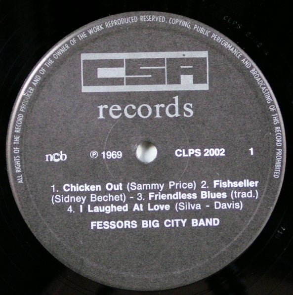 Fessor's Big City Band : Oldies (LP, Album, RP)