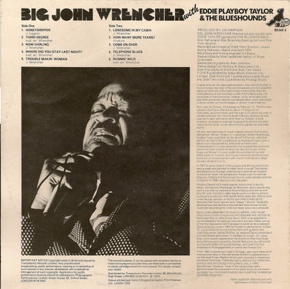 Big John Wrencher With Eddie Taylor (2) & The Blueshounds : Big John's Boogie (LP, Album)