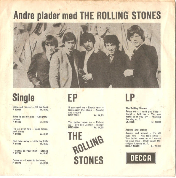 The Rolling Stones : Tell Me (7", Single)