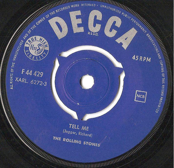 The Rolling Stones : Tell Me (7", Single)