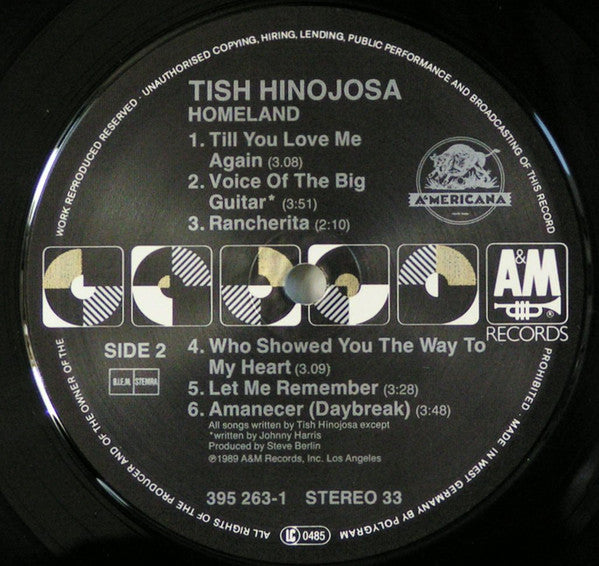Tish Hinojosa : Homeland (LP, Album)