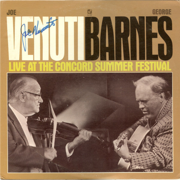 Joe Venuti, George Barnes : Live At The Concord Summer Festival (LP, Album)