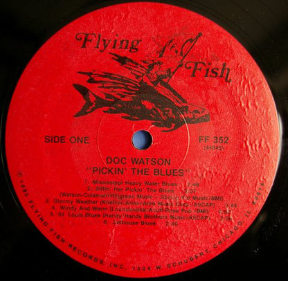 Doc & Merle Watson : Pickin' The Blues (LP, Album, Wak)