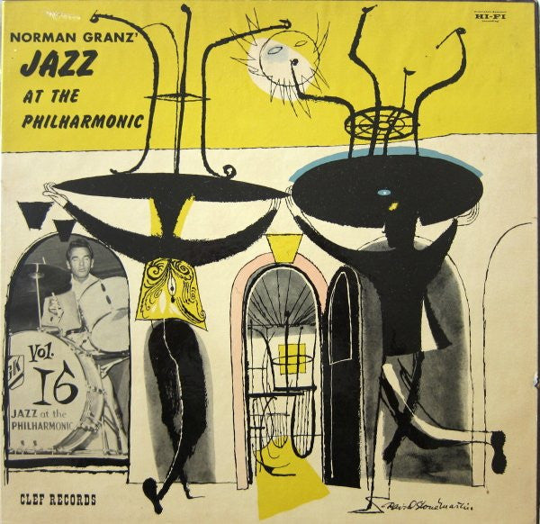 Jazz At The Philharmonic : Norman Granz' Jazz At The Philharmonic Vol. 16 (3xLP, Mono + 10", Mono + Box, Album)