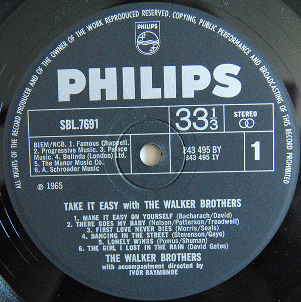 The Walker Brothers : Take It Easy With The Walker Brothers (LP, Album)