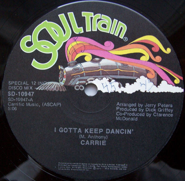 Carrie Lucas : I Gotta Keep Dancin' (12")