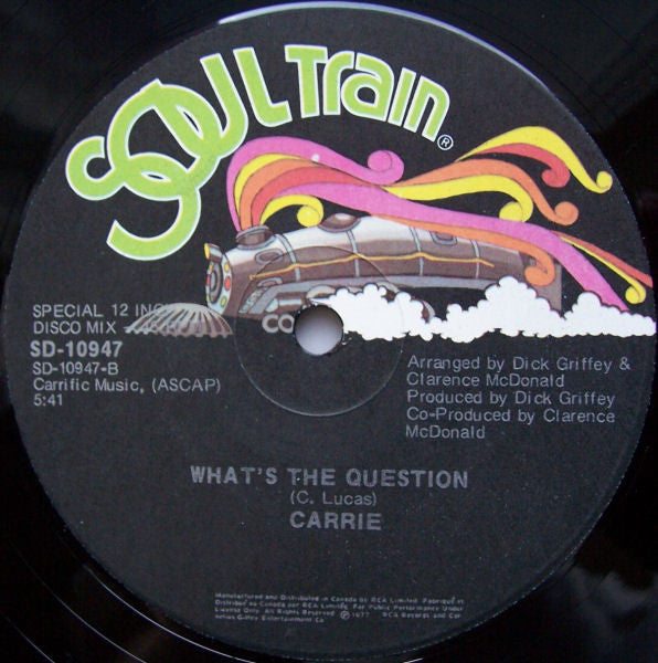 Carrie Lucas : I Gotta Keep Dancin' (12")