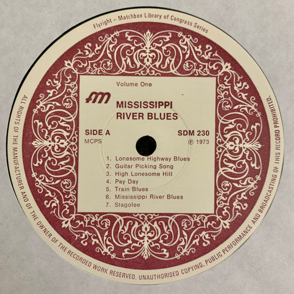 Various : Mississippi River Blues (1940 Field Recordings From Natchez, Mississippi) (LP, Album)