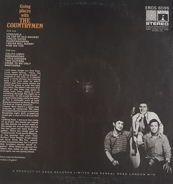 The Countrymen : Going Places With The Countrymen (LP, Album)