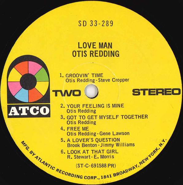 Otis Redding : Love Man (LP, Album, PR )