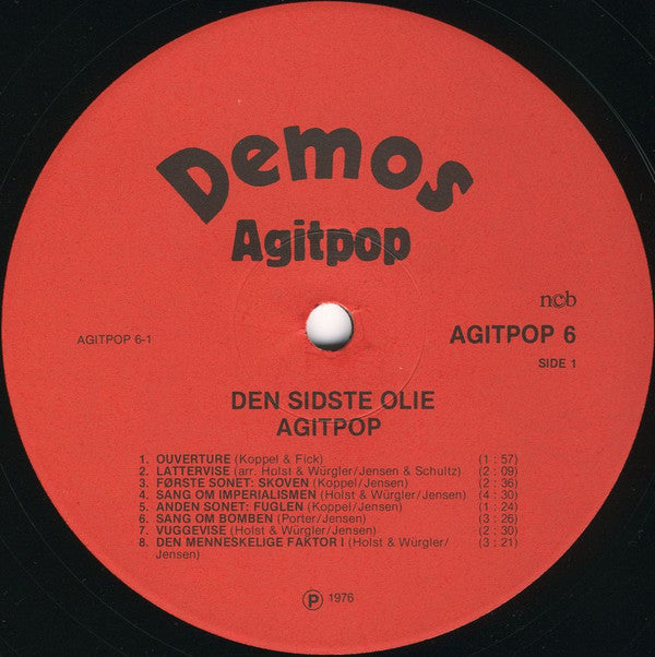 Agitpop (2) : Den Sidste Olie (LP, Album)