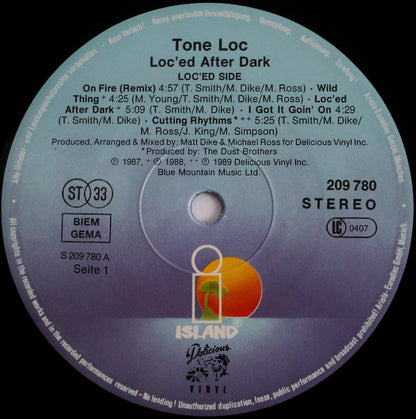 Tone Loc : Lōc'ed After Dark (LP, Album)