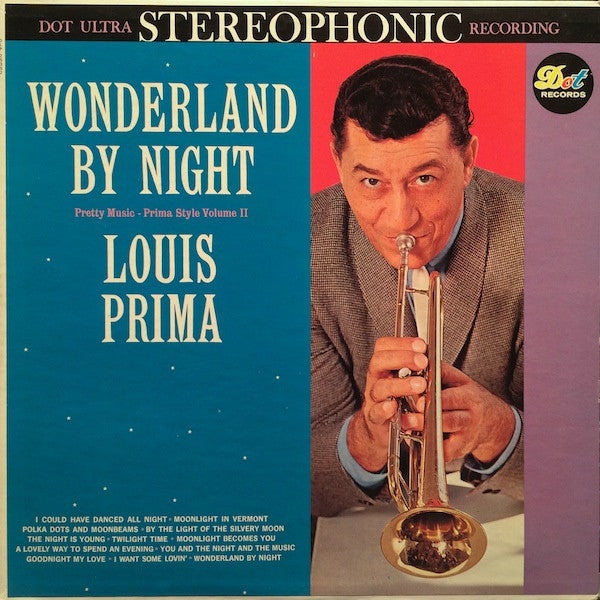 Louis Prima : Wonderland By Night (Pretty Music - Prima Style, Vol. II) (LP, Album, Mon)